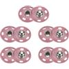 QUARKZMAN 5 Set Bottoni Automatici a Pressione 19mm Bottoni a Pressione da Cucire Metallo Accessori per Chiusura Borse Vestiti Jeans Cucito Artigianale, Rosa