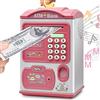 Esenlong Salvadanaio con impronte digitali e codice password, Salvadanaio per Bambini, Mini Bancomat, Monete e Banconote Cassaforte Cassa di Risparmio, Compleanno Regalo di Natale per Ragazzi e Ragazze (Rosa)