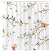 Arquiel Tenda Doccia, Rami Di Uccelli Scoiattoli Lavabile 182X182 Cm Poliestere Impermeabile Tenda Vasca Da Bagno Decoration Con Occhielli E 12 Ganci