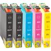 TonerPartner Confezione multipla compatibile con Epson 502 XL include 5 cartucce d'inchiostro