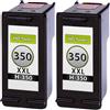 TonerPartner Il set economico sostituisce HP CB336EE / 350XL include 2 cartucce per testine di stampa