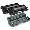 TonerPartner Confezione multipla compatibile con Brother TN2000 / DR-2000 include 1x tamburo fotosensibile / 2x cartuccia toner