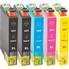 TonerPartner Confezione multipla compatibile con Epson 603 XL include 5 cartucce d'inchiostro