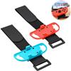 VBK 2 Pezzi Bracciali per la Danza, Cinghia Polsino Regolabile Compatibile con Just Dance 2025 2024 2023 2022 2021, Fascette Elastiche Regolabili Adatte a Adulti e Bambini, Rosso e Blu