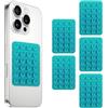 BWOOOWE 5 Pezzi Ventosa per Telefono in Silicone Supporto Antiscivolo per Cellulare Ventosa Auto Compatibile con Custodie iPhone e Android Supporto Hands Free per Selfie e Video(Verde scuro)