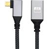 Chenyang CY, Cavo di Prolunga da Micro HDMI a HDMI 1.4 Maschio-Femmina, 4K, Angolo Retto 90 Gradi