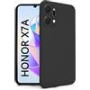 N NEWTOP Cover Compatibile per Honor X7A, Custodia TPU SOFT Gel Silicone Ultra Sottile Flessibile Case Posteriore Protezione Fotocamera Anti Urto Guscio Scocca Colorato (Nero)