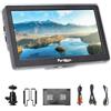 Portkeys HD7H Monitor per Fotocamera 7 4K HDMI Field Monitor con Vetro Antiriflesso e Parasole, Focus Peaking, False Color, Anamorphic De-Squeeze per DSLR