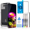 Brinonac Display per iPhone 13 - Schermo LCD Retina Full HD 6,1, Digitizer Touch Screen, con Kit di Riparazione, Strumenti e Manuale d'Istruzioni