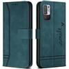 Bravoday Cover per Redmi Note 10 5G / Redmi Note 10T 5G / Xiaomi Poco M3 PRO 5G, Flip Custodia in Pelle PU Portafoglio Custodia per Redmi Note 10 5G / 10T 5G / Poco M3 PRO 5G, Verde