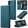 Phernykas Cover per Sony Xperia 1 VII Libro Pelle Portafoglio, [Porta Carte] [Magnetica] Premium PU Flip Wallet Custodia Cellulare Protection per Sony Xperia 1 VII Leather Case, Blu-verde