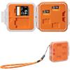K&F CONCEPT Custodia per 12 Schede di Memoria con Slot Rimovibili | Custodia trasparente, impermeabile e antiurto per 8 Micro SD, 2 SD e 2 CFexpress Type A - PM06