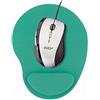 REY Tappetino per Mouse con poggiapolsi in Gel, Comodo, Computer ergonomico, Verde