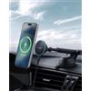 Spigen Essential MagFit Qi2 15W Ricarica Wirelss Auto per Cellulare [Cavo Incluso] Supporto Telefono Magnetico Compatibile con iPhone 17/17e/16/15/14/13 Pro Max e Cover MagSafe/Pixelsnap - Cruscotto
