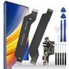 YHX-OU Per Xiaomi Poco X3 Poco X3 NFC Poco X3 PRO Connettore Dock Porta di Ricarica Charger Port Presa di Ricarica USB + Cavo Flex Flessibile PCB Sostituzione+Strumento di Installazione