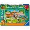 Ravensburger - Puzzles Jurassic World Explorers Confezione Da 2 | Puzzle Bambini 4 Anni O Più | 2 Puzzle 4 Anni 24 Pezzi | Puzzles Bambini 26,5 X 18 Cm | Regalo Bambino 4 Anni Perfetti