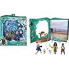 Mattel Disney Princess - Raya Classic Storybook Set, con bambola Raya e look caratteristico, Sisu nella sua forma di drago e umana e la guerriera Namaari 3, Giocattolo per Bambini 3+ Anni, HLX24