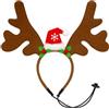 GWAWG Pet Natale Orecchie Renna capo capispalla Corner Fascia testa Cosplay vestito per Cane, Cucciolo Costume Capelli Berretto