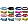 LARRYROO Collare per cani in pelle vivace, per cuccioli, gatti, gattini, cani, per animali di taglia piccola, media e grande (M (collo da 28 cm a 36 cm), oro brillante)