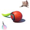 XUNNIU Novità Palla Interattiva per Gatti/Cani, Gioco per Gatti con Coda Soffice, Speedy Tail 2.0,Palla per Cani Smart Rotante a 360°,Smartball per Gatti -Arancione brillante