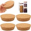 Gykutix Set di 4 Grandi Tappi Sughero 9 cm 10 cm 11 cm Diametro Conici Tappo Sughero Affusolato Tappo per Bottiglia in Legno affusolati di Ricambio per Barattoli di vetro, Conserve, Ceramiche Spesso di 30mm
