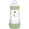 MAM Biberon Easy Start 260 ml (Set da 2), Kit da 2 biberon anticolica per allattamento misto, Verde, 2+ mesi