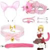 Qoosea 5 Pezzi Plug Anale Sex toys, Plug Analesex Kit con Coda di Volpe in Acciaio Inossidabile, SM Butt Plug Giocattoli Anali SM Sex Plug per Principianti e Cosplay Avanzato