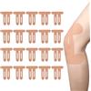 ODDerZZii 20 nastri kinesiologici per ginocchia pretagliati, colore della pelle, cotone, per sport e dolore, nastro kinesiotapes pretagliato, traspirante e resistente al sudore