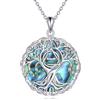 YFN Collana dell'Albero della Vita in Argento Sterling con Ciondolo Celtico, Gioielli Regali per Donne, Uomini e Ragazze, normale, Argento sterling, Non pietra preziosa