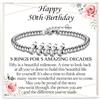 KORAS Regalo per 30°, 40°, 50°, 60°, 70°, 80° compleanno, per donne, 30-80 anni, 30°, 40°, 50°, 60°, 70°, 80° compleanno, per mamma, figlia, nonna, amica, 7.1 inches, Acciaio inossidabile