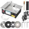 EFUTURETIME 96W Mini Sega Circolare da Banco con 4 Lame Alimentazione Regolabile in Modo Continuo, Sega Circolare per Legno Taglio Spessore da 0-10mm, Multifunzionale per La Modellazione, DIY