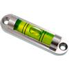 UMEI Livella di precisione in lega di alluminio, 60 x 25 x 13 mm, argento-verde, con fori di fissaggio (60 x 25 mm)