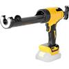 Ayolofei Pressa per cartucce a batteria, compatibile con batteria Dewalt da 20 V, pistola elettrica con luce LED e velocità regolabili, pistola in silicone per cartucce da 300 ml (senza batteria)