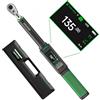 LLAVETOR Chiave dinamometrica digitale, 3/8 chiave dinamometrica, 6,8-135 Nm, ± 1% con suoneria e display LED per auto, moto e bici