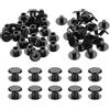 PATIKIL Vite Di Plastica M5x5mm, 24 Set Vite Di Plastica Chicago Screws Rivetto A Pressione Per Album Fotografici E Scrapbook In Pelle, Nero