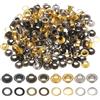 QUARKZMAN 400Pz Super Piccoli Kit Occhielli in Metallo 5mm/3/16 Foro Occhielli per Teloni Piccolo Occhiello Auto Supporto per Scarpe Vestiti Cinture Borse Progetto DIY, 4 Colori
