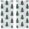 SKL Home Set di 2 asciugamani per le mani, motivo alberi natalizi e invernali, 100% cotone, 500 g/m², double-face, morbidi e assorbenti, decorativi per bagno/cucina/bar e regalo, verde/bianco