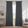 HPD Half Price Drapes Tende oscuranti in finto lino, per camera da letto, lunghe 305 cm (1 pannello), 127 x 120 cm (larghezza x lunghezza), per soggiorno, decorazione per la casa, ghiaia scura