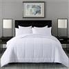 DOWNCOOL Set di biancheria da letto, 2 pezzi, piumone doppio, alternativa leggera in piuma, con 1 federa, set di biancheria da letto (bianco, 162,6 x 223,5 cm)