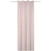 HOMEbasics 800530 - Tenda con occhielli Softy, semitrasparente, con stampa in lino, colore: rosa, dimensioni: 245 x 140 cm, numero: 1 x