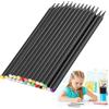 DUSEKI 24 matite HB con diamanti Blackwood, matite nere HB per disegnare, scrivere, schizzo, forniture per ufficio e scuola - facile smussatura delle matite, scrittura fluida