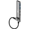 goobay Hub USB-C a 4 porte 3.2 adattatore con 5 Gbit/s, 2 porte C e 2 porte A, design sottile in alluminio per MacBook, Windows, laptop, tablet e smartphone - 76563
