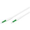 DIGITUS Cavo FTTH Drop - OS2 - Singlemode - 30 m - 1 fibra - connettore LC-APC - preconfezionato - ottimizzato per la flessibilità G.657A2 - inseribile - cavo in fibra ottica - bianco