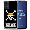 Cokitec Cover rinforzata per Samsung Galaxy A25 5G Manga One Piece con teschio