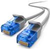 1aTTack.de, 660509 Cat6, Cavo di rete Cat.6, 0,3 m, cavo patch slim, diametro piccolo, molto flessibile, 1000 Mbit/s, 1 pezzo, grigio