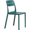 NARDI - Sedia impilabile Cassia - Blu - Resina in fibra di vetro - Designer Raffaello Galiotto