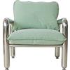 HK LIVING - Poltrona imbottita Chrome - Verde - Espanso