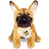 Hermann Teddy Teddy Hermann 91987 Bulldog francese 27 cm, edizione speciale Cani preferiti, peluche con contenuto riciclato ideale (materiale di riempimento)