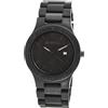 Alienwork Orologio Uomo Donna Nero Bracciale in Legno Calendario Data Legno Naturale