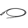 PROEL BULK230LU5 Cavo professionale audio bilanciato con connessioni jack Stereo 6.3mm a Cannon XLR 3P Maschio - 5mt.